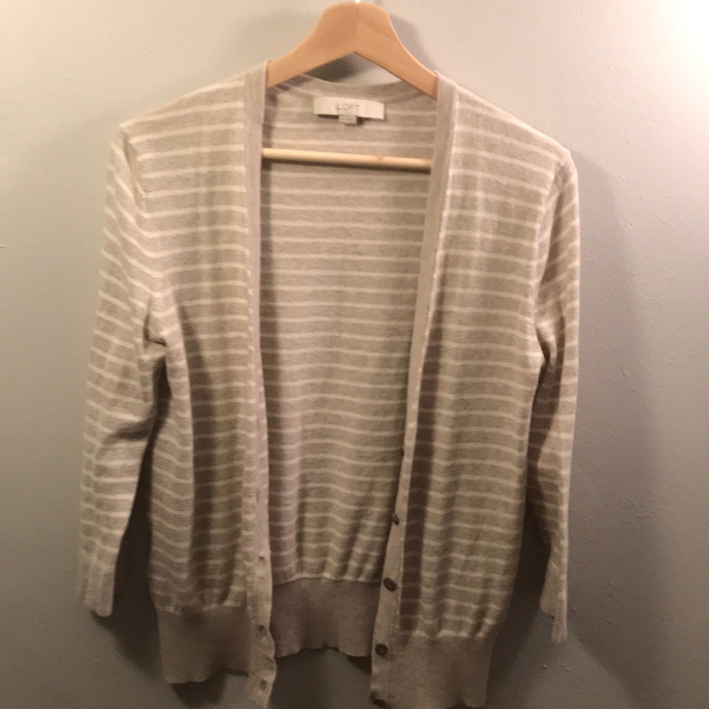 Striped Loft cardigan